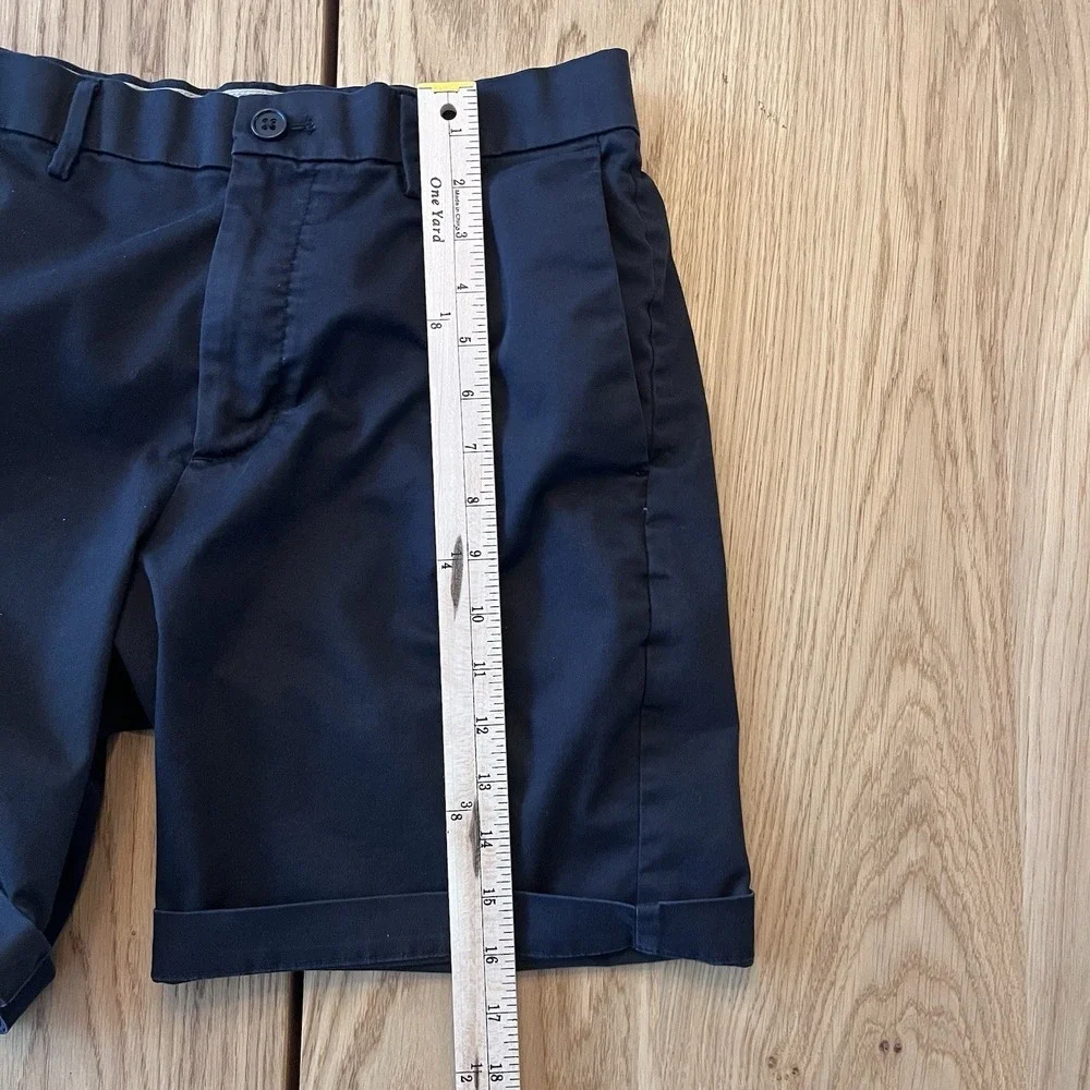 Bannana Republic Classic Preppy Mens Black Chino Shorts‎ Sm-Med Size 31